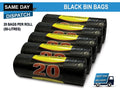100 HEAVY DUTY BLACK BIN BAGS REFUSE SACKS STRONG THICK RUBBISH BAGS BIN LINERS
