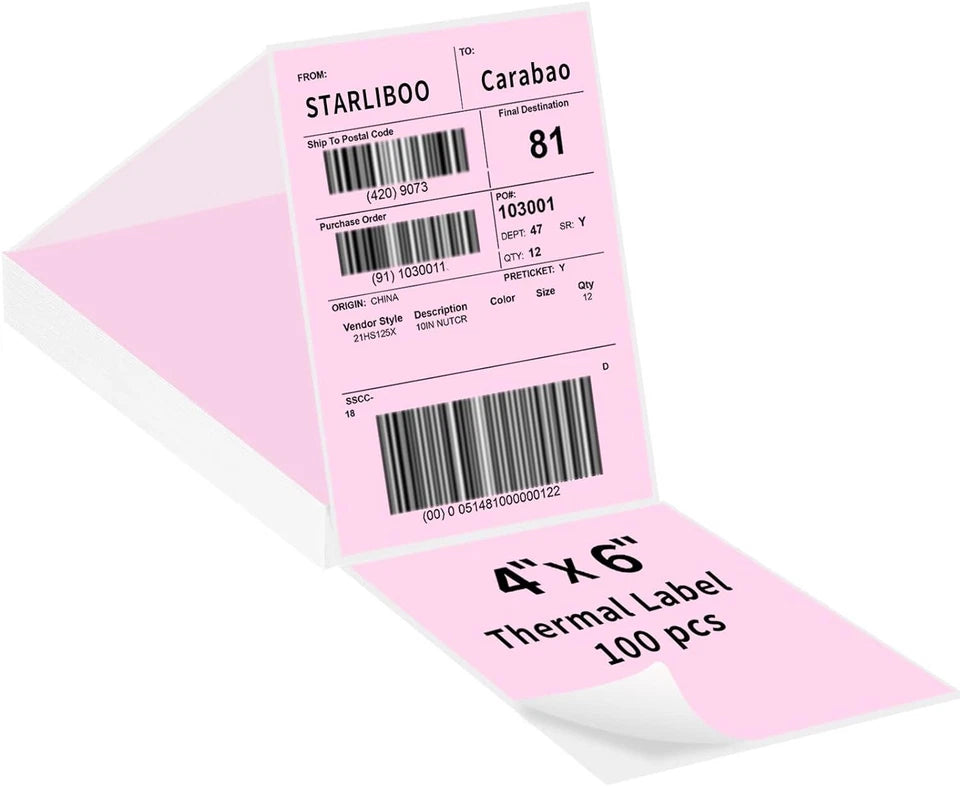 500-5000pcs 4" x 6" Phomemo Thermal Shipping Labels Sticker Paper for Royal Mail