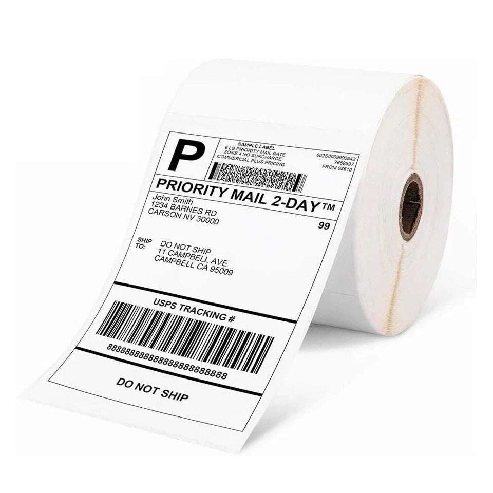 500-5000pcs 4" x 6" Phomemo Thermal Shipping Labels Sticker Paper for Royal Mail