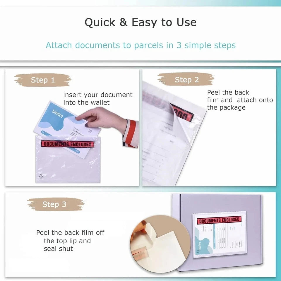 Pack of 1000 Documents Enclosed Envelopes Plain Self Adhesive A6 158mm x130mm